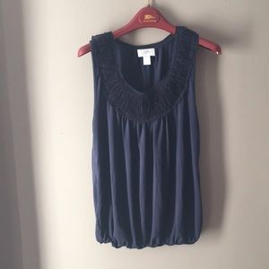 Ann Taylor LOFT navy tank